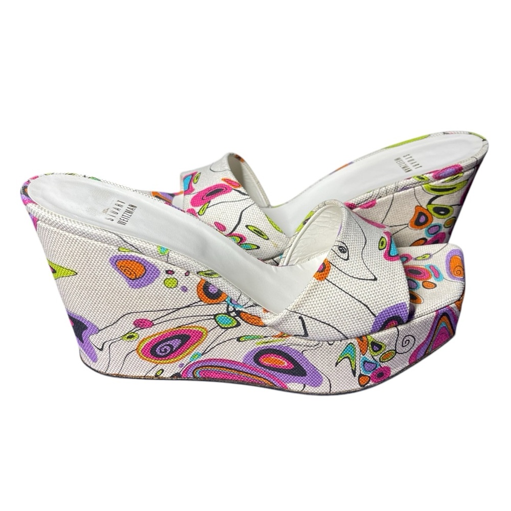 Stuart Weitzman Women's Multicolor Wedges - Picture 2 of 5